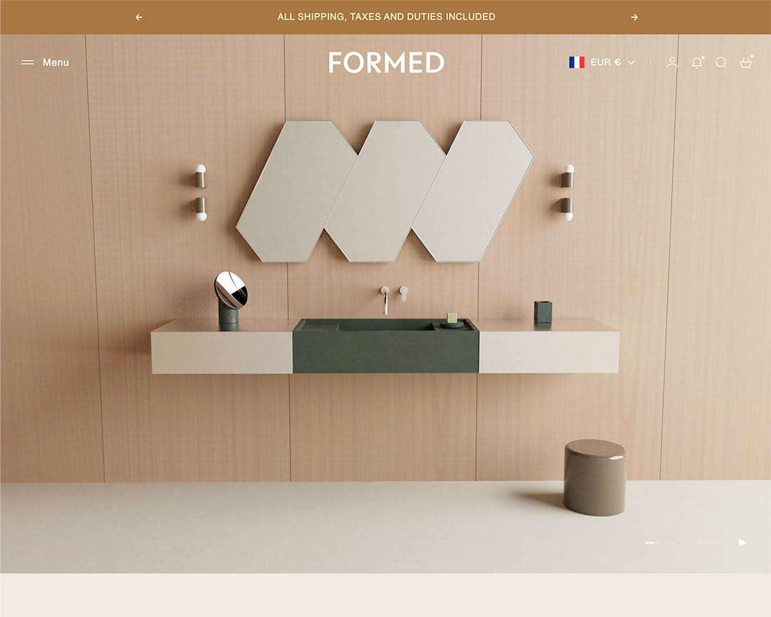 formed website homepage image