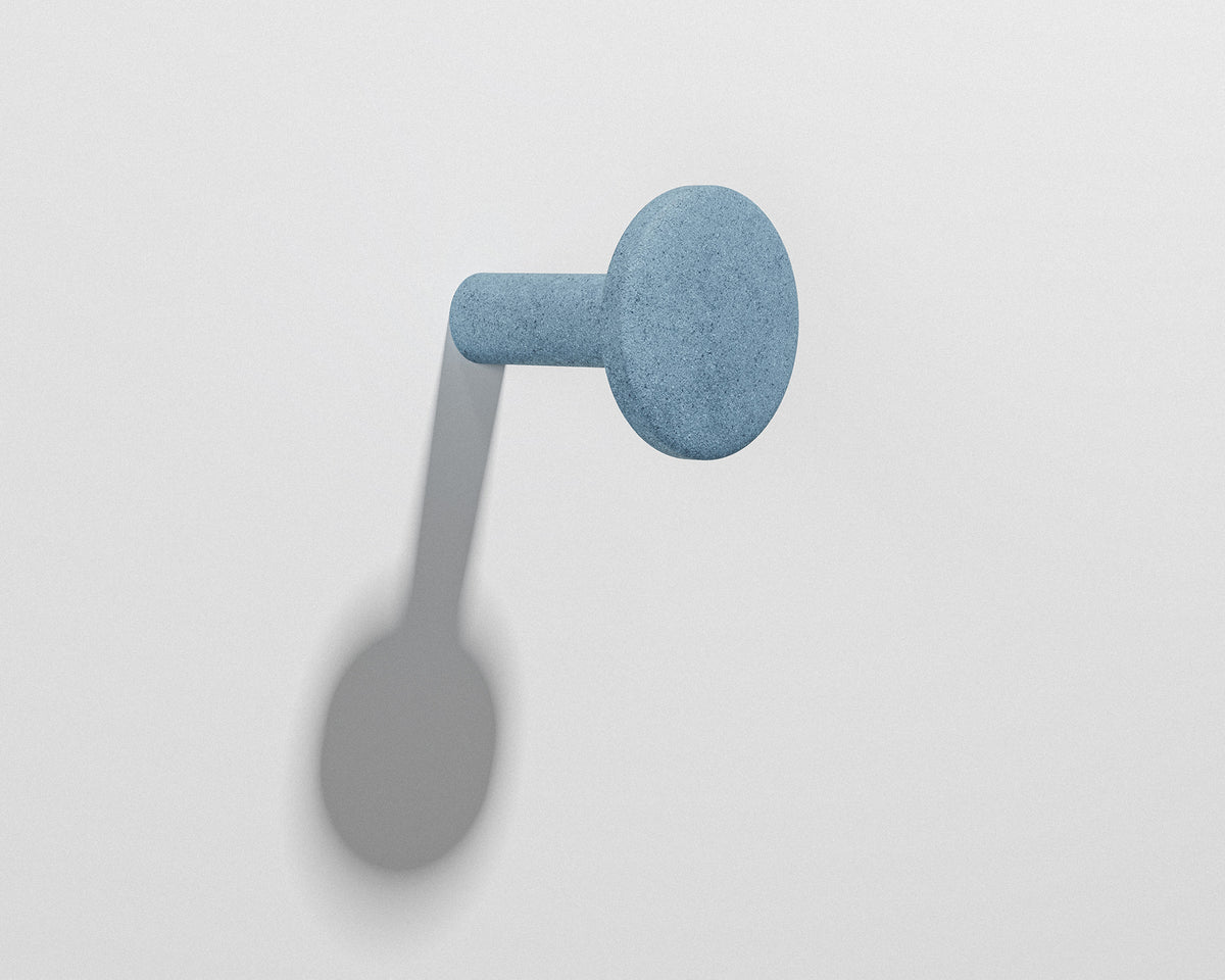 FORMED Hook Large sculptural concrete wall hook in a contemporary interior