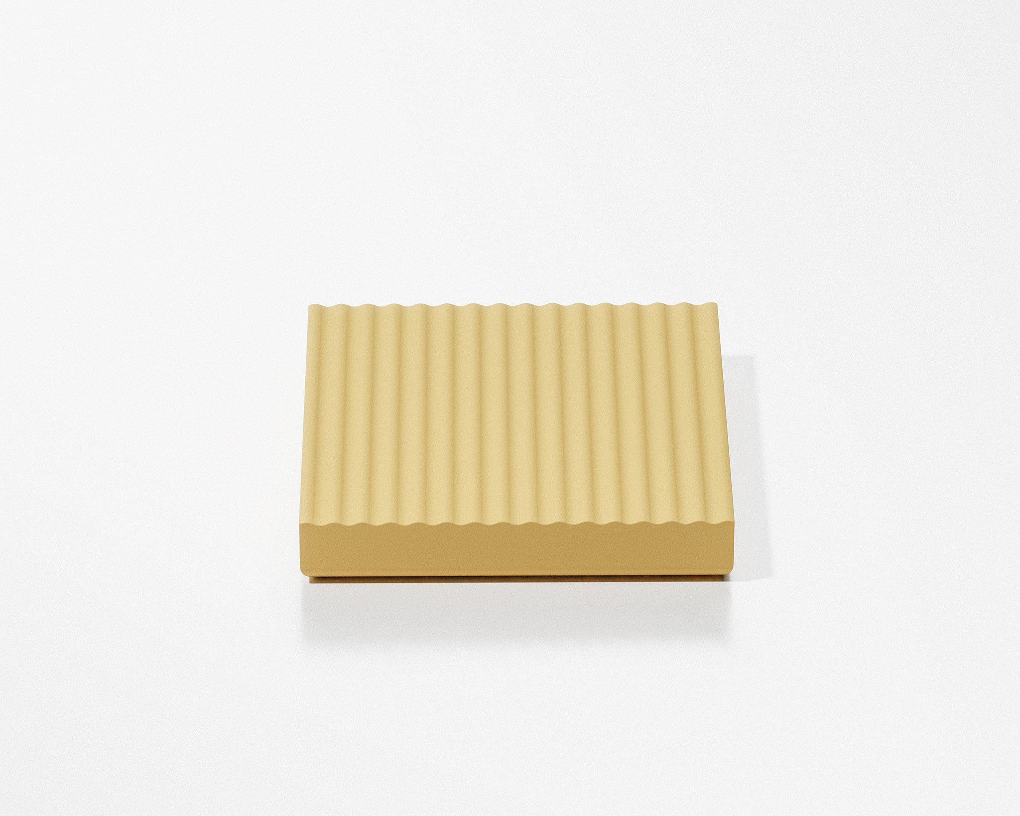 FORMED Wave Square sculptural concrete tray in a contemporary bathroom