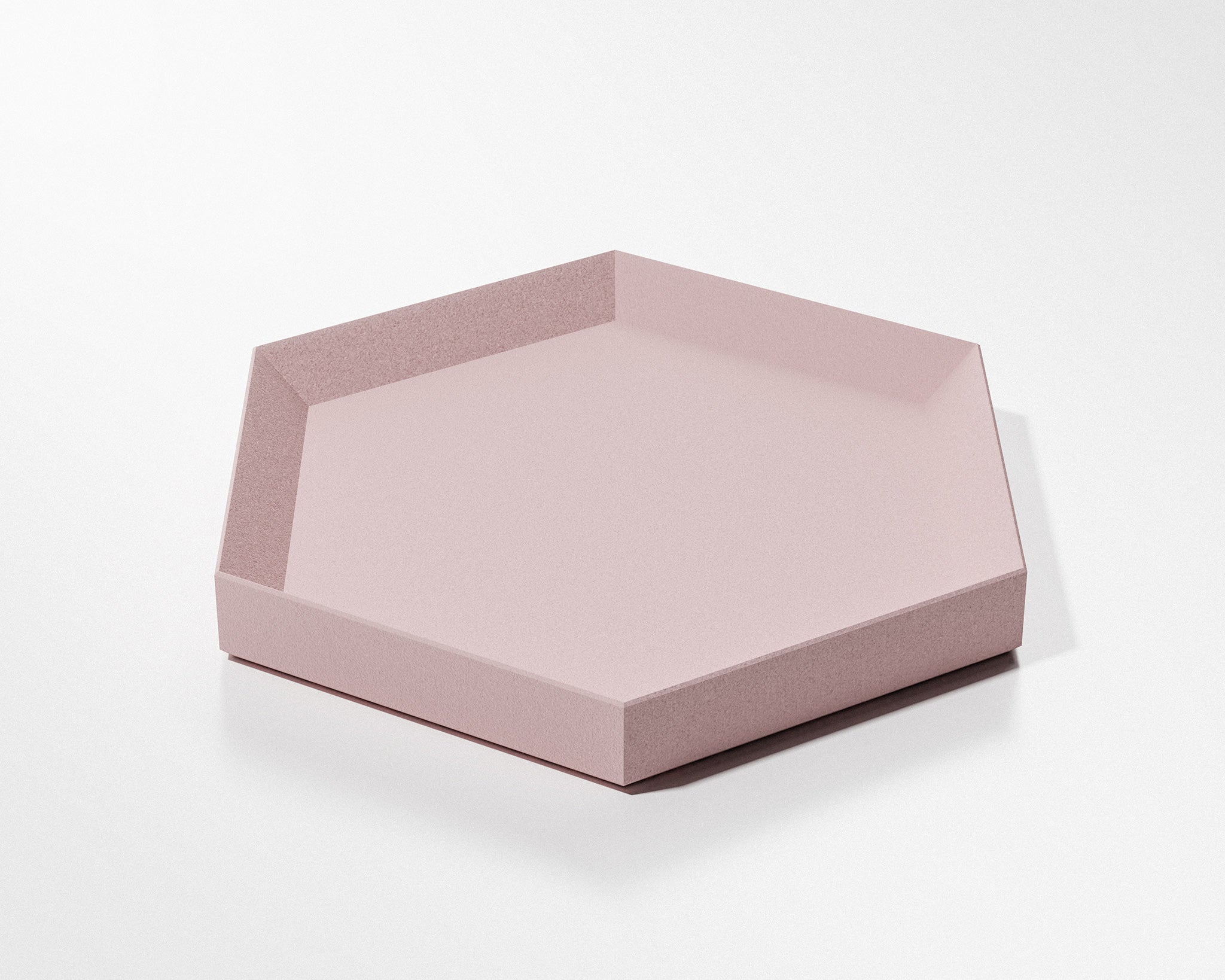 FORMED Hex Dish Large concrete bathroom dish in a contemporary bathroom